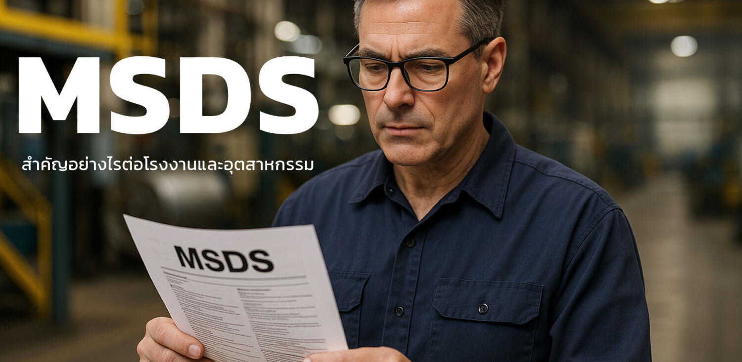 MSDS สำคัญอย่างไรต่อโรงงานและอุตสาหกรรม