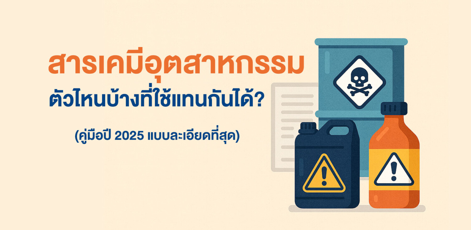 สารเคมีอุตสาหกรรมตัวไหนบ้างที่ใช้แทนกันได้-อุตสากรรม