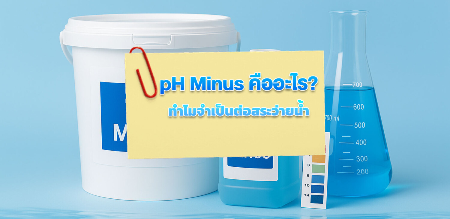 pH Minus คืออะไร? ทำไมจำเป็นต่อสระว่ายน้ำ ระบบกรองน้ำ และงานอุตสาหกรรม