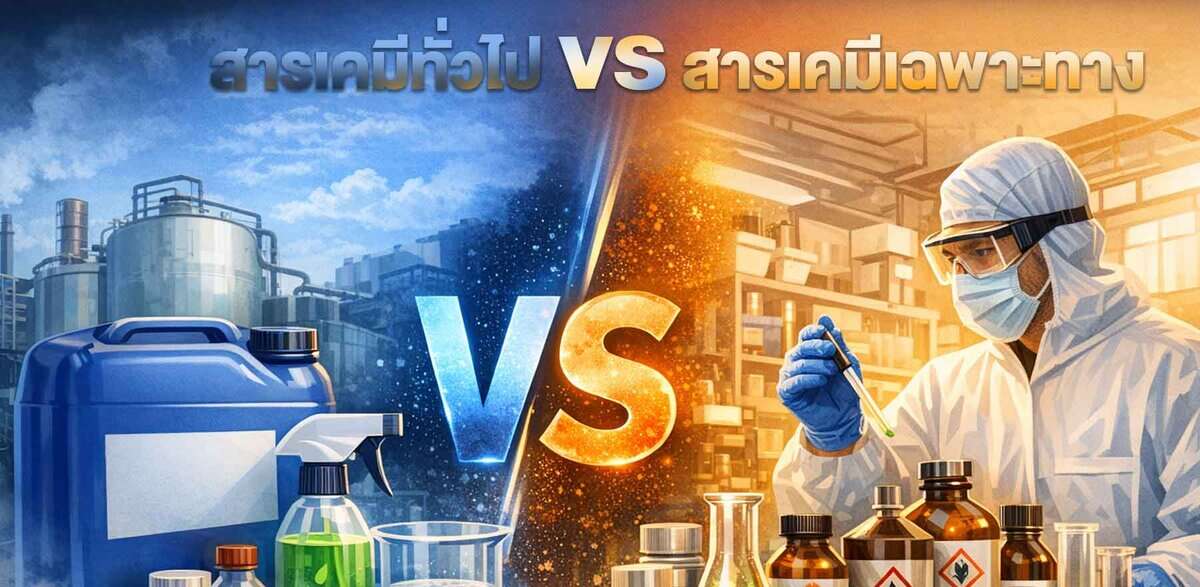 สารเคมีทั่วไป vs สารเคมีเฉพาะทาง
