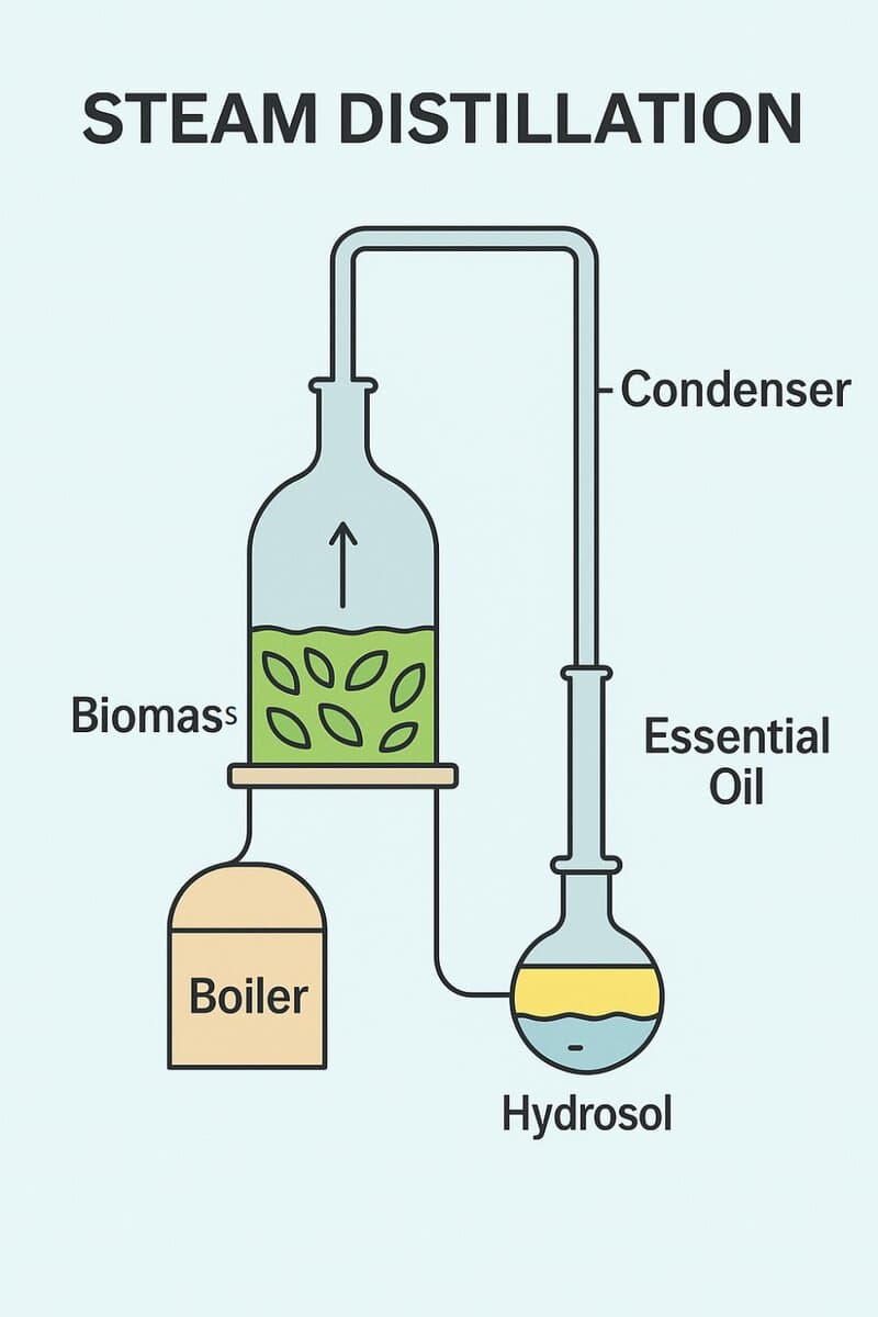 Steam Distillation คืออะไร? วิธีสกัด Essential Oils ที่ได้รับความนิยมในผลิตภัณฑ์น้ำมันหอมระเหย 3 Steam Distillation