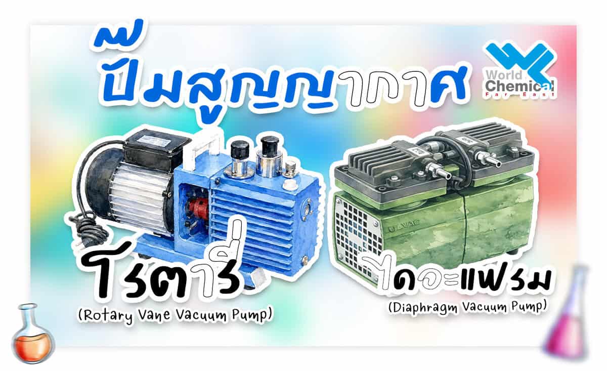 ปั๊มสูญญากาศแบบโรตารี่และแบบไดอะแฟรม ต่างกันอย่างไร?