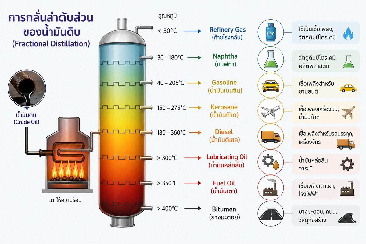 Hydrocarbons ที่ได้จากการกลั่นน้ำมันดิบมีอะไรบ้าง? เจาะลึกการใช้งานในอุตสาหกรรมเคมีแบบครบถ้วน 4 Hydrocarbon