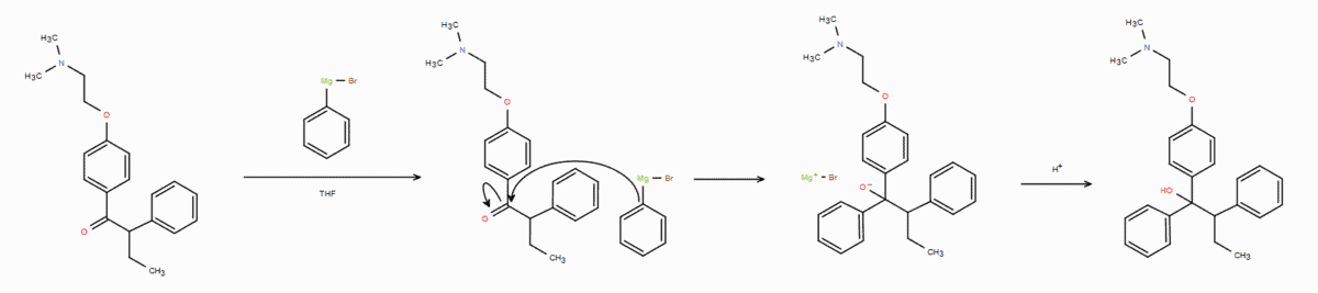 Tamoxifen Synthesis Reaction