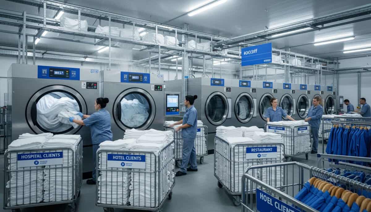 5 สารเคมีสำคัญในอุตสาหกรรมซักรีด มีอะไรบ้าง? เข้าใจหน้าที่ วิธีใช้ และการเลือกเคมีให้เหมาะกับงาน 4 % 5 สารเคมีสำคัญในอุตสาหกรรมซักรีด มีอะไรบ้าง? เข้าใจหน้าที่ วิธีใช้ และการเลือกเคมีให้เหมาะกับงาน