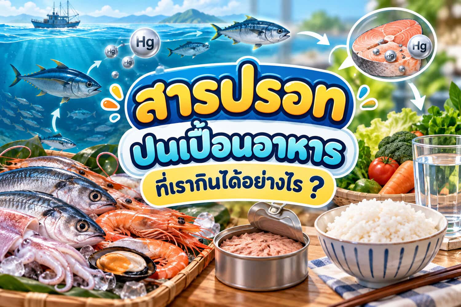 สารปรอทปนเปื้อนอาหารที่เรากินได้อย่างไร ?