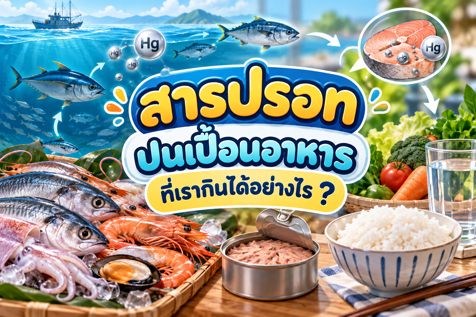 สารปรอทปนเปื้อนอาหารที่เรากินได้อย่างไร ?