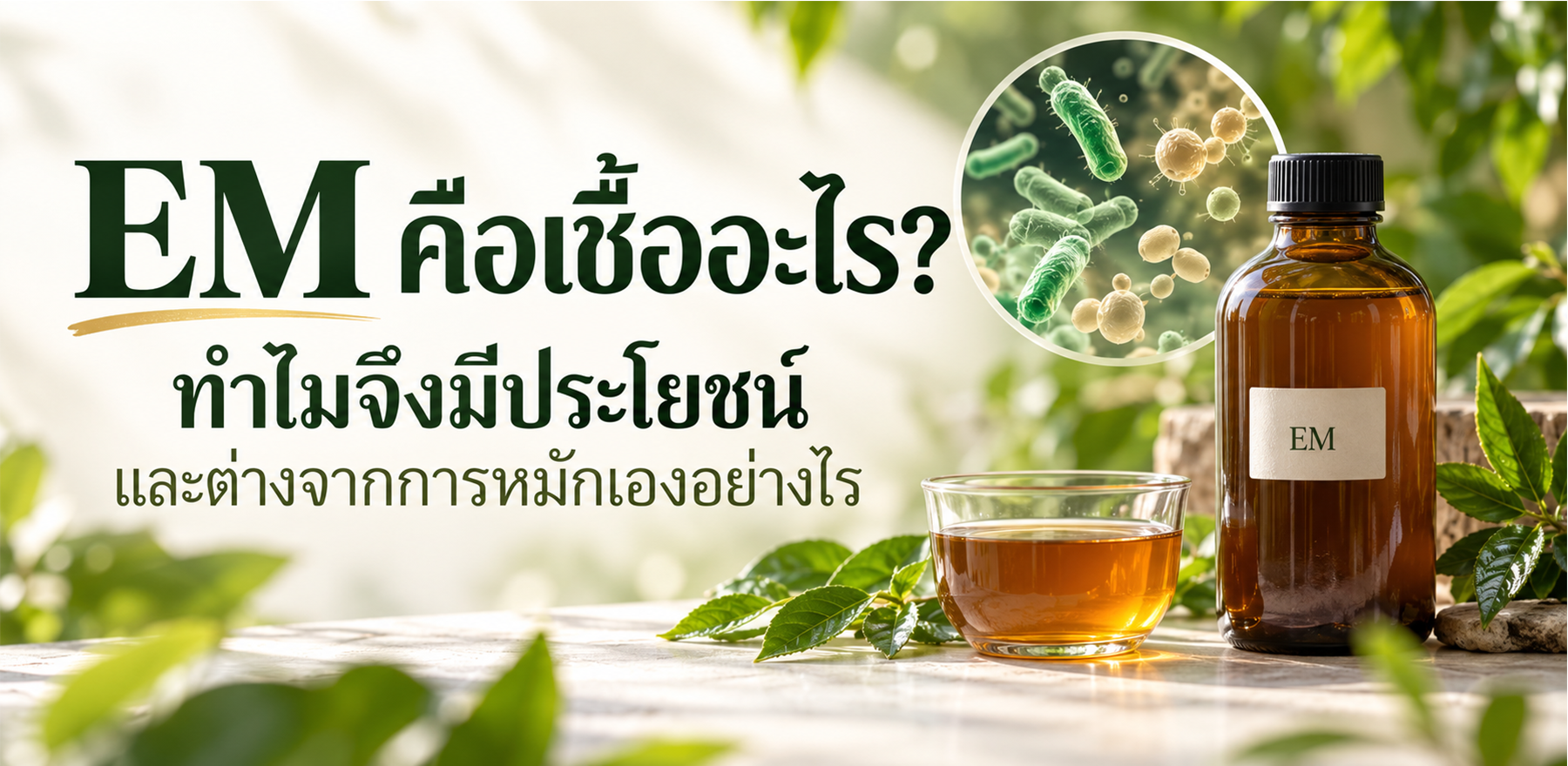 EM คือเชื้ออะไร ทำไมถึงมีประโยชน์และปลอดภัยกว่าการหมักเอง 3 EM