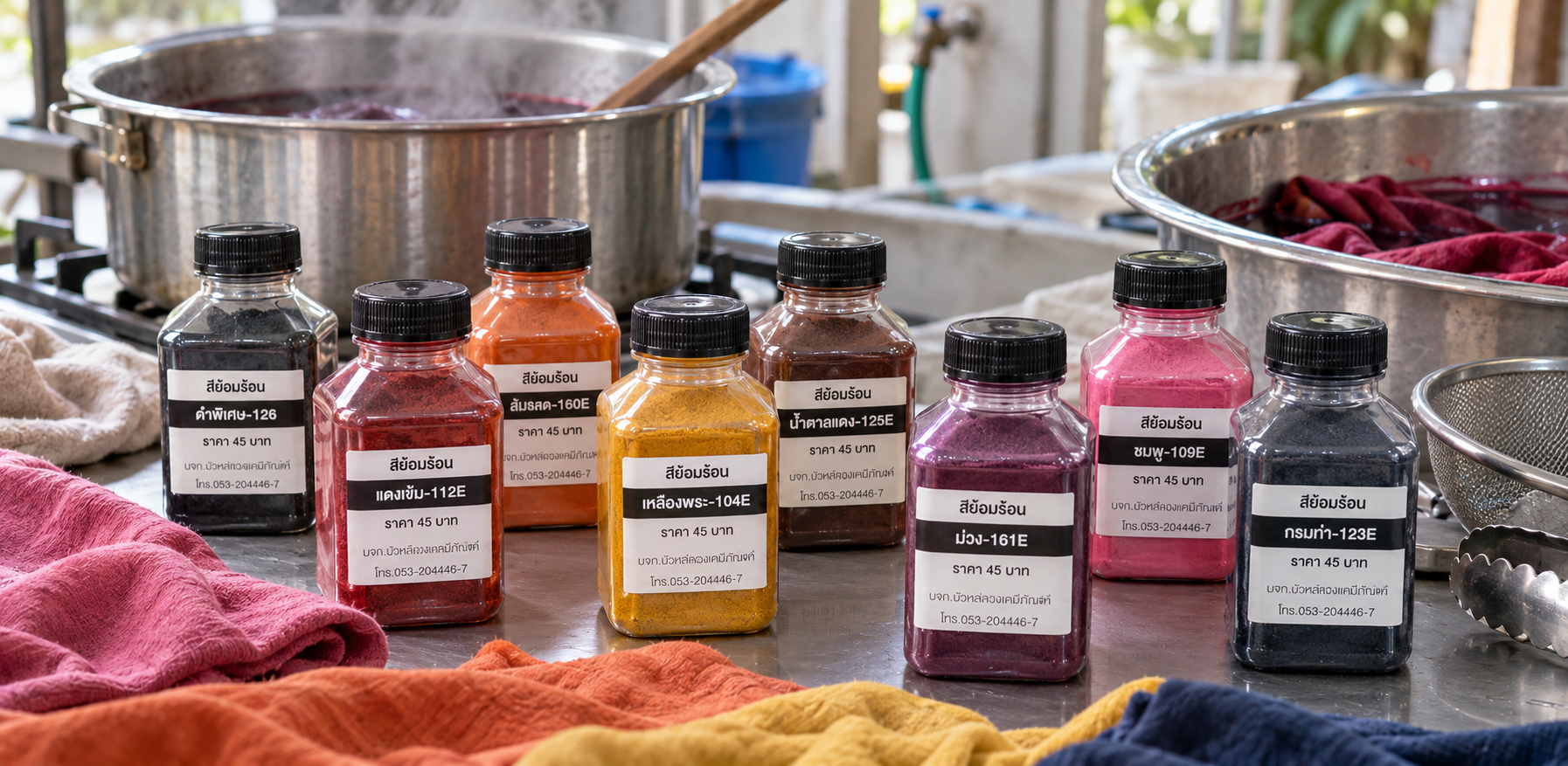 สีย้อมร้อน ย้อมเย็น ต่างกันอย่างไร เหมาะกับผ้าชนิดไหนบ้าง 3 % สีย้อมร้อน ย้อมเย็น ต่างกันอย่างไร เหมาะกับผ้าชนิดไหนบ้าง