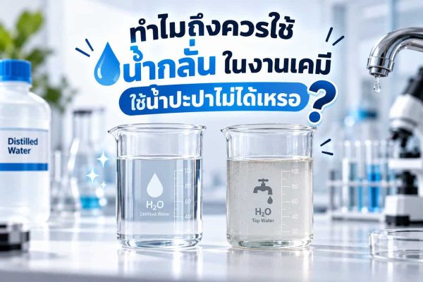 ทำไมถึงควรใช้น้ำกลั่นในงานเคมี ใช้น้ำปะปาไม่ได้เหรอ ?