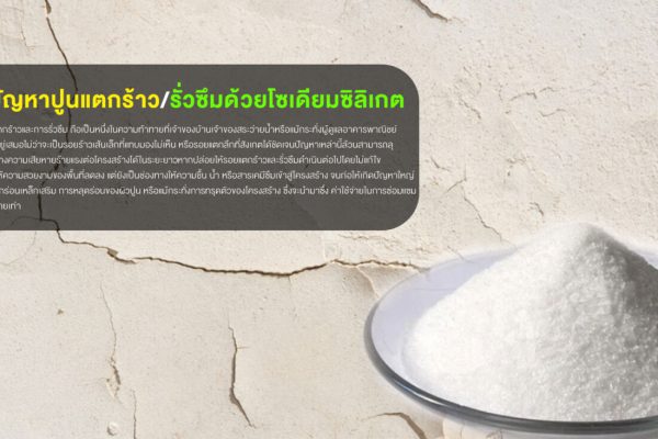 แก้ปัญหาปูนแตกร้าว รั่วซึมด้วยโซเดียมซิลิเกต